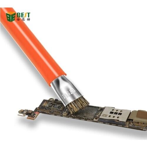 BST-71 Double-head facial cleansing brush boar bristle hair brush antistatic cleaning brush for mobile motherboard