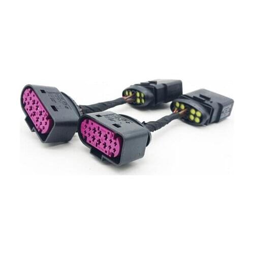 HID Xenon Headlight 10 to 14 Pin Connector Adapter For Passat B6