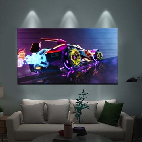 Rocket League Game Poster Wall Art Oil Painting Living Room Decor Canvas Christmas Gifts Wall Poster Murals For Boys Bedside Bac
