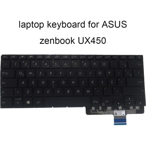 Brazilian Backlit keyboard for ASUS zenbook Pro 14 UX450 FDX UX450FD laptop keyboards belgium Bulgarian 0KNB0 262LBR00 262LBE00