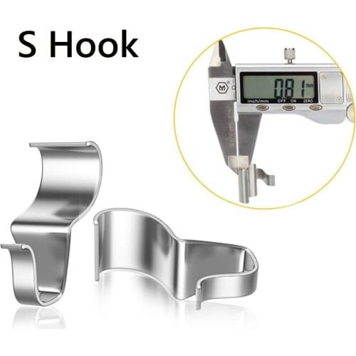 Stainless Steel S Hook 10-piece Pack With Hidden Wall Joints For Siding Vinyl Board Creative Seamless Hook No Need To Punch Hook