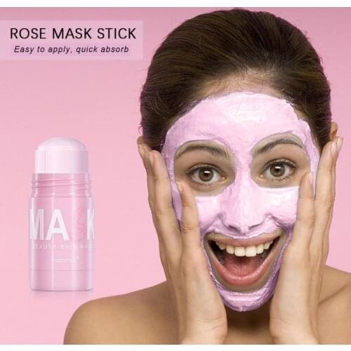 Rose Solid Mask Stick Smearing Mask Refreshing Cleansing Skin Moisturizing Moisturizing Mud Mask Stick Face Mask Face Care TSLM1
