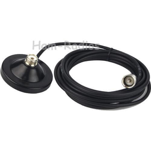 Mobile Car Antenna Magnetic Roof Mount Base 5m Coaxial Cable UHF Male Connector Walkie Talkie Accessories MM-4MS-3