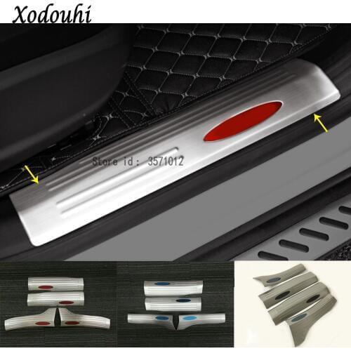 For Jeep Renegade 2016 2017 2018 2019 2020 Car Cover Stainless Steel Pedal Door Sill Scuff Plate Inner Built Threshold Molding