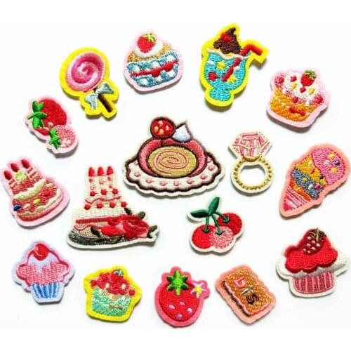 50pcs/lot Embroidery Patches Letters Clothing Decoration Accessories Cake Diy Iron Heat Transfer Applique Applique Embroidery