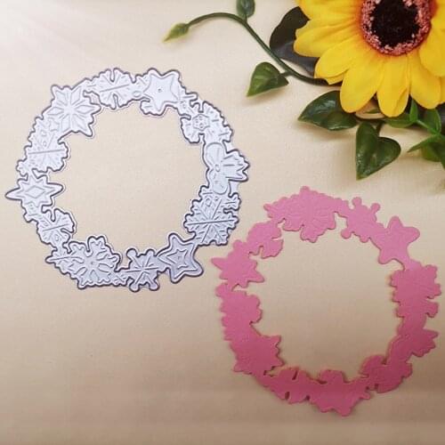 98*98mm Christmas snowflake cricle new Metal Cutting Dies Scrapbooking DIY Album Paper Card Craft Embossing stencil Dies