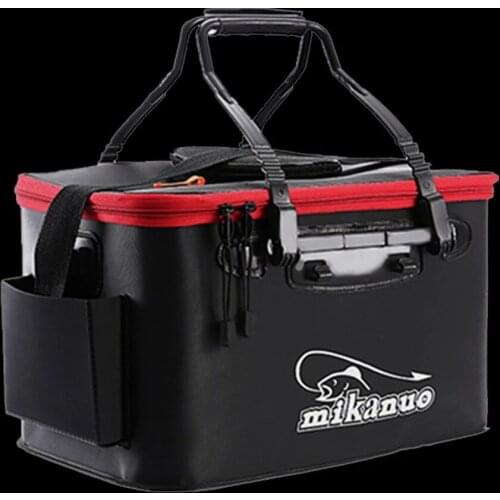 Portable Fishing Bag Collapsible Fishing Bucket Live Fish Box Camping Water Container Pan Basin Tackle Storage Bag