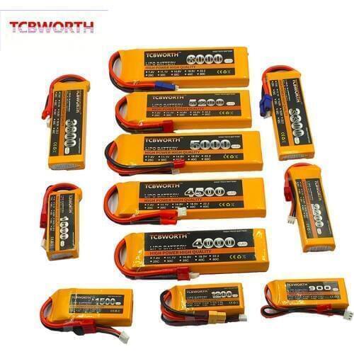 RC Toy LiPo Battery 2S 7.4v 900mAh 1300mAh 2200mAh 3300mAh 4500mAh 6000mAh 25C 35C For RC Airplane Drone Car Helicopter 2S LiPo