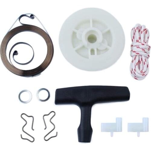 Recoil Pull Starter Spring Pulley Handle Grip Rope Kit for stIHL MS180 - MS250