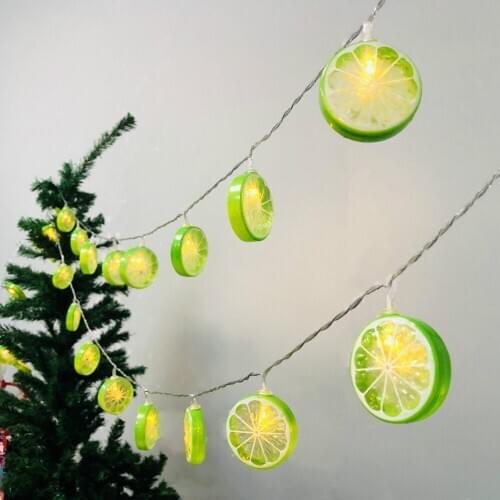 LED Lemon String Lights Flashing Battery Power Indoor Outdoor Lighting for Home Birthday Garden Yard Patio Party Decorations