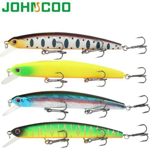 JOHNCOO Sinking Minnow Fishing Lure 90mm 8.7g Hard Lure Artificial Bait 3D Eyes Wobblers Artificial Bait Minnows Bass Pike