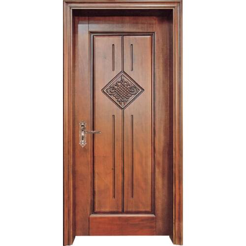 Custom traditional doors solid oak wood doors contemporary single front door interior door available D-003