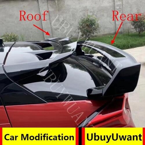 High Quality ABS Plastic Exterior Car Rear Spoiler Roof Tail Trunk Boot Wing Decoration For Toyota CHR C-HR 2018 2019 2020