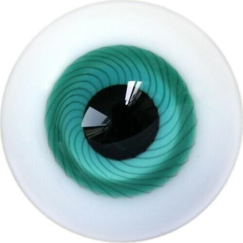 [wamami] 14mm Green Glass Eyes Eyeball BJD Doll Dollfie Reborn Making Crafts