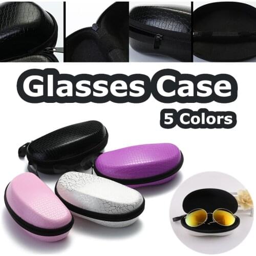Hard Zipper Sunglasses Box Reading Eyeglasses Case Travel Pack Fashion Glasses Bag Pouch Portable Storage Bags Accessories