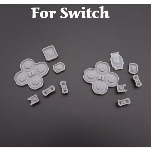 1set Left and Right For NS Nintendo Switch Joy Con Silicone Start Select Keypad Rubber Conductive Buttons A-B D-pad