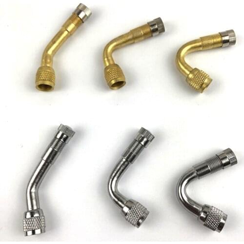 2Pcs Motorcycle 45 90 135 Degree Angle Bent Valve Adaptor Tyre Tube Valve Extension Adapter for Truck Car Moto Bike