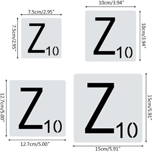 26pcs/set Stationery Alphabet Letters Stencils Drawing Template DIY Painting Scrapbooking Embossing Album Card