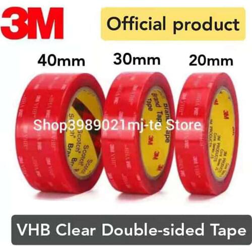 3M VHB Nano Transparent Acrylic Foam Double-sided Adhesive Sunscreen Heat-resistant Non-marking Tape Used car/office/home decor