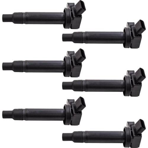 6PCS Ignition Coil for Toyota Land Cruiser 1998-2007 for Toyota Sequoia 2000-2009 for Lexus IS 1999-2006 9091902230 UF230