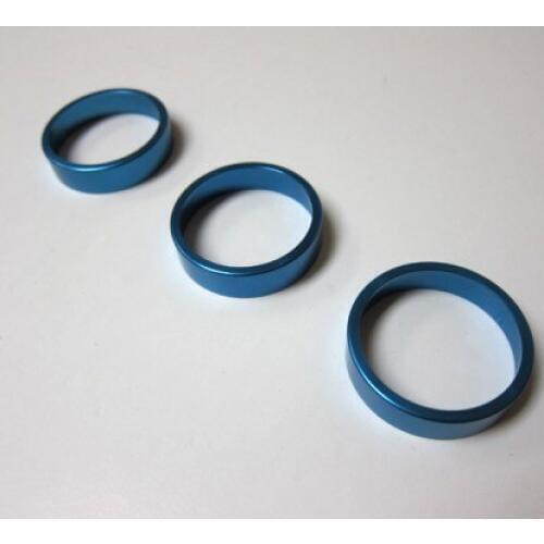 Aluminium Bezel Set For HVAC Climatronic Dial Button Blue Color For Volkswagen For VW Golf Jetta MK5