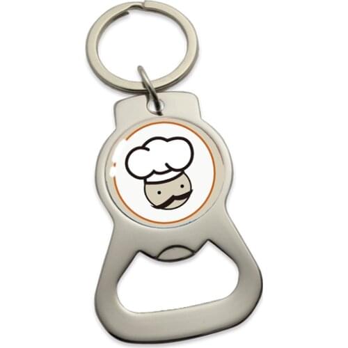 Customized Diy Colorful Metal Bottle Opener With Keyring Wine Beer Bottle Opener