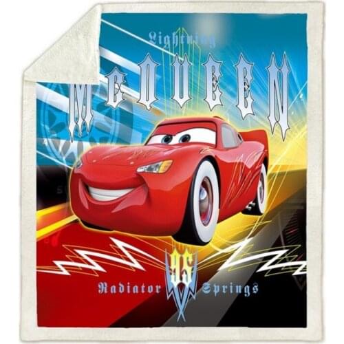 Home Textile Disney Cars Lightning MC Queen 95 Car Pattern Baby Comfort Soft Plush Blanket Child Sofa Bedding Lovely Gift