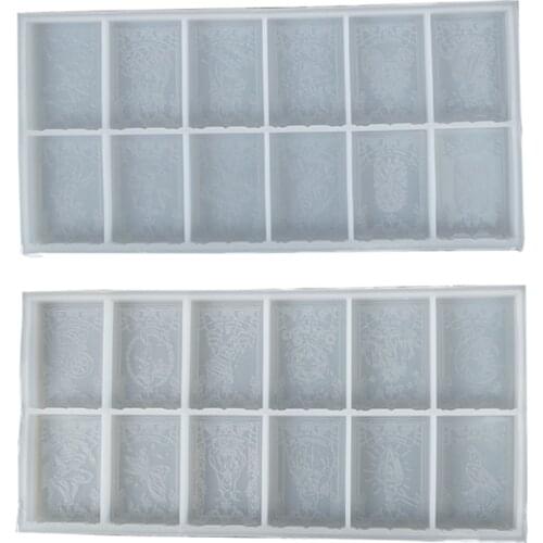 Tarots Card Resin Mold Silicone Mold for Resin Casting Epoxy Molds for DIY Personalized Tarots Card Games Resin Jewelry