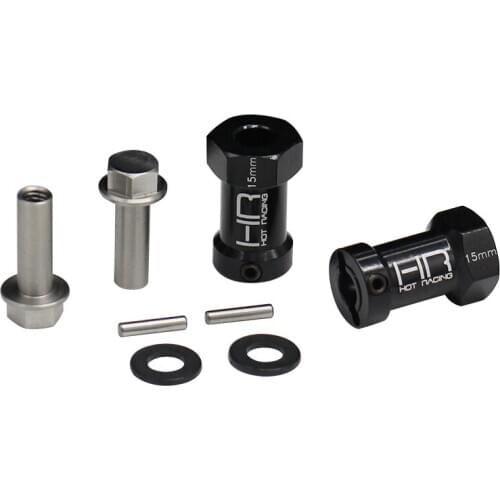 Hot Racing 15mm wheel extensions with 12mm hex for Axial SCX10 SCX10II Wraith