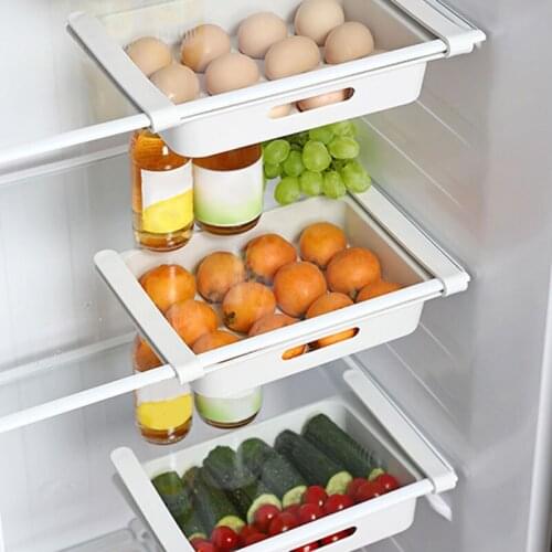 Fridge Storage Box Plastic Containers Food Organizer Keep-fresh Boxes for Eggs Vegetable Fruits Kitchen Storage Accessories