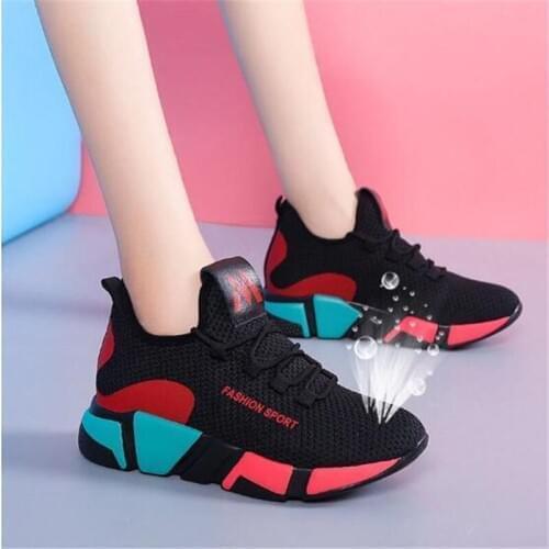 Hot Fashion Women Sneakers Spring Summer Women Casual Shoes Female Air Mesh Lace Up Walking Platform Shoes 36-40