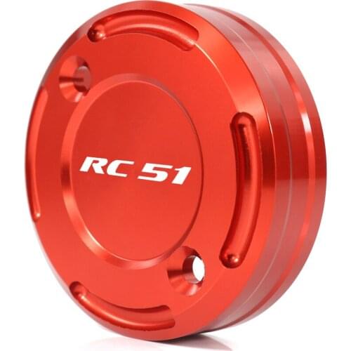 For Honda RVT1000R / RC51 VTR1000SP 2000-2006 Motorcycle Front Rear CNC Brake Fluid Cap Master Cylinder Reservoir Fluid Plug