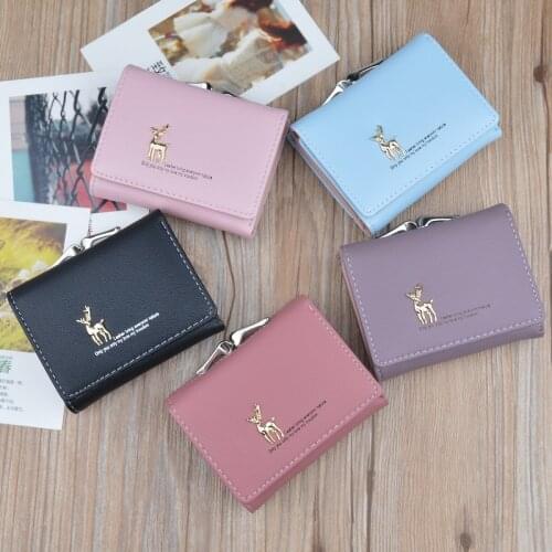 Small Women Wallet Animal Short Womens Wallet Card Holder Girls Mini Wallet Woman Fashion Lady Coin Purse for Female Clutch Bag