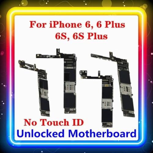 For Iphone 6,6S Motherboard Without Touch ID For Iphone 6 Plus,6S Plus Mother Board Clean ICloud With IOS