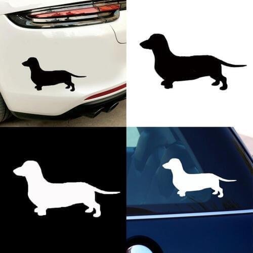 Cute Dachshund Dog Car-Styling Vehicle Body Window Decals Sticker Decoration