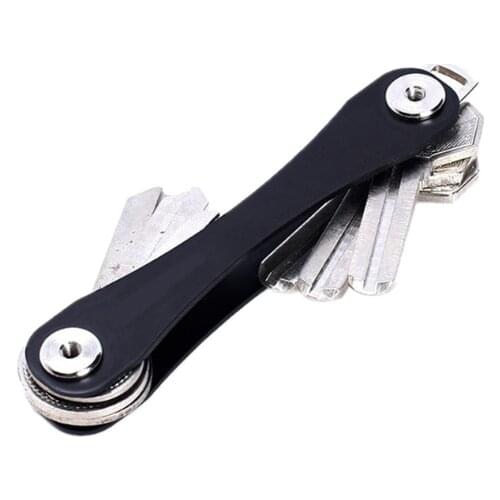 Multi-functional DIY Pocket Key Ring Aluminum Key Smart Wallet Keychain EDC Pocket Key Holder Key Organizer Portable Dropship
