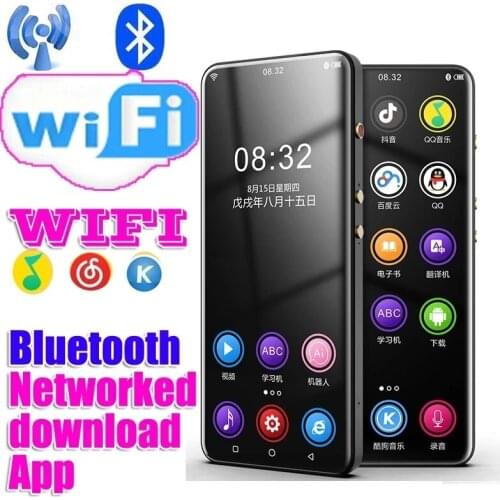 WIFI bluetooth Touch Screen MP3 Player can get to the Internet Music Player With FM Radio Video Player E-book Built-in Speaker 5