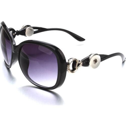 New Fashion Jewelry Sunglasses Women Retro 18mm Snap Button Glasses Sunglasses Goggles Free Shipping MOM Gift