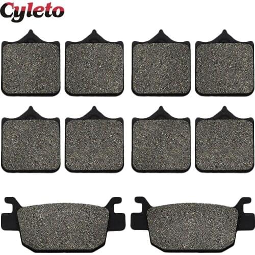 Cyleto Motorcycle front and rear brake pads for Benelli TRK502 TRK502X TRK 502 Leoncino 500 BJ500 BJ500GS-A BJ 500