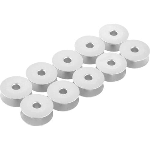 10pcs 25mm Industrial Aluminum Bobbins For electronic prototype/big hook thick flat car/ domestic GC6-7/tajima TMBE/TME -type D