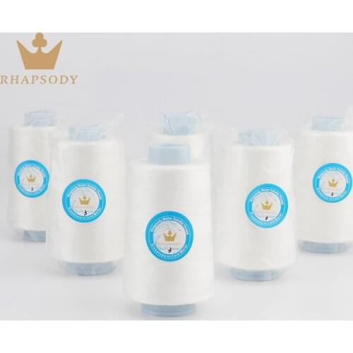 40S/2 TEX 27 3000M Per Cone 20 Centigrade Cold Water Soluble Sewing Thread PVA Dissolve Vanish Thread for Temporary