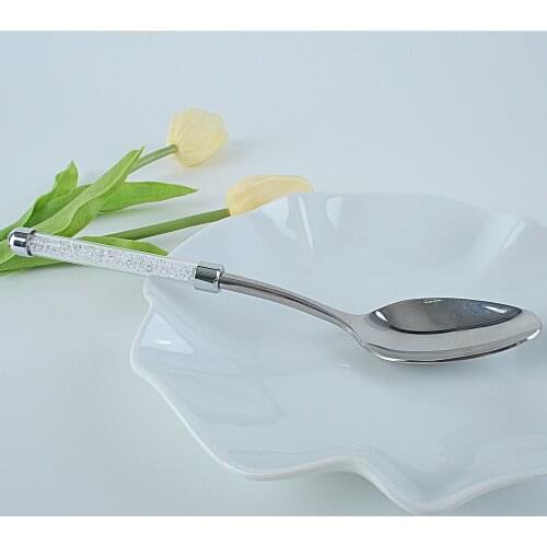 Promotional Eco Friendly Soup Spoon Stainless Steel Dessert Spoon Dinner Everything For The Kitchen Crystal Table Decorated