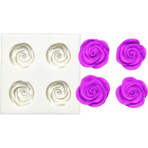 Rose Silicone Sugarcraft Mold Cupcake Chocolate Baking Mold Fondant Cake Decorating Tools