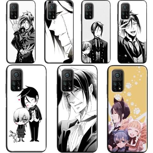 Sebastian Michaelis Black Butler Case For Xiaomi Mi 11 Ultra 9 10 Note 10 Lite Mi 10T Pro Back Cover For POCO X3 Pro M3 F3