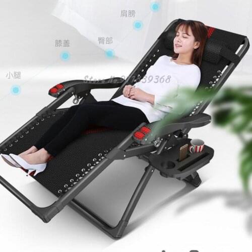 Recliner folding lunch break siesta single bed elderly balcony home leisure portable backrest cane multifunctional chair