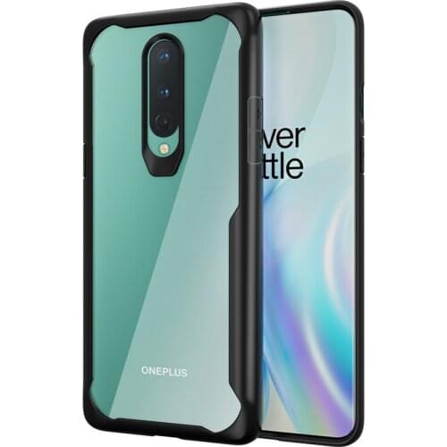 Shockproof Slim Fit Clear PC Back with TPU Edge Protective Cover for OnePlus 8 case (2020)