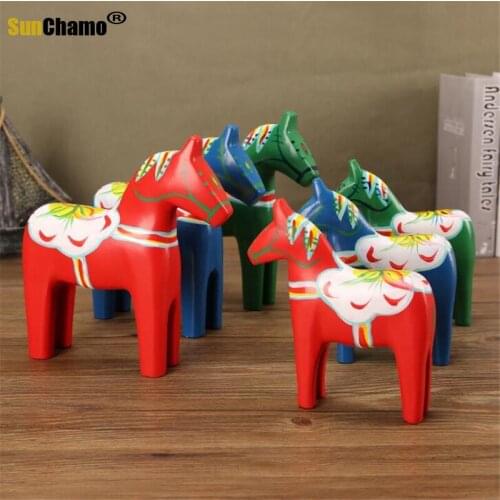 European-style Swedish Horse Ornaments Red Horse Suit Home Accessories Nautical Home Decor Home Decoration Accessories Modern