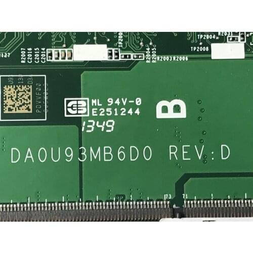 TESTED ALREADY DA0U93MB6D0 REV : D MAINBOARD FOR HP PAVILION 15-N MOTHERBOARD WITH PROCESSOR A4-5000 +GPU TESTED ALREADY