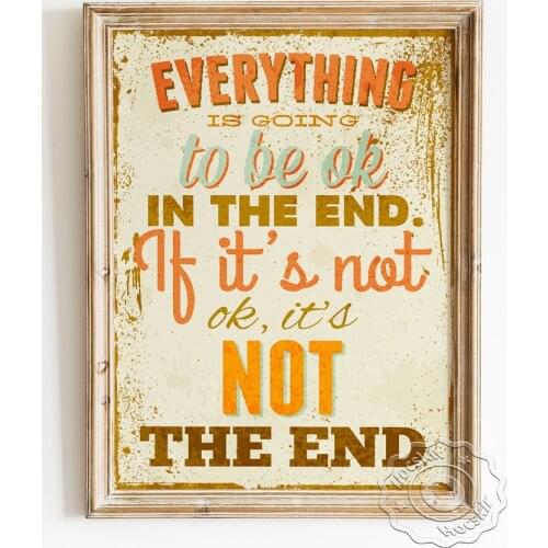 Inspiring Quotes Vintage Poster, Encouraging Retro Wall Picture, Counseling Room Positive Energy Sentence Backdrop Decoration