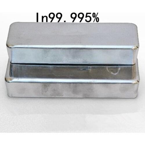 High Purity 99.995% indium metal ingot lumps Pure indium ingot refined indium elemental indium Research experiment
